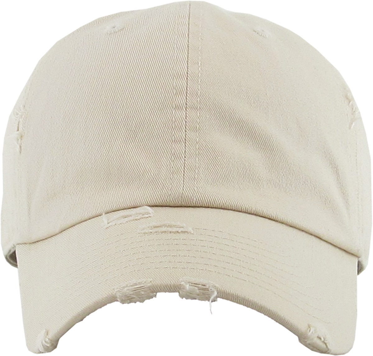 Stone Distressed Vintage Baseball Cap Front View
